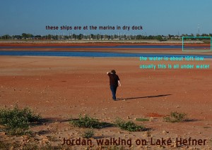 Jordan Walking on Lake Hefner