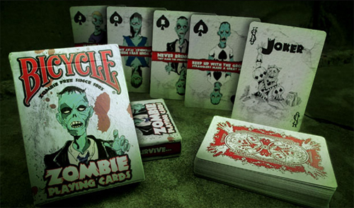 zombie playing cards