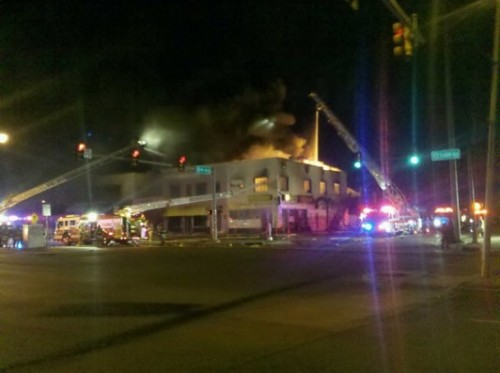 On New Year's 2011, a fire destroys the old Starwind building on Classen.