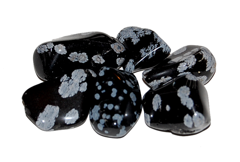 Tumbled Snowflake Obsidian